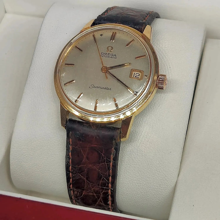 Omega, Seamaster, Automatique, Or plaqué, 1950, Montres bracelet