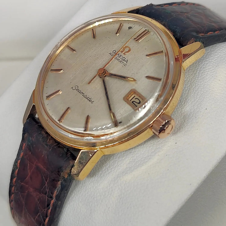 Omega, Seamaster, Automatique, Or plaqué, 1950, Montres bracelet