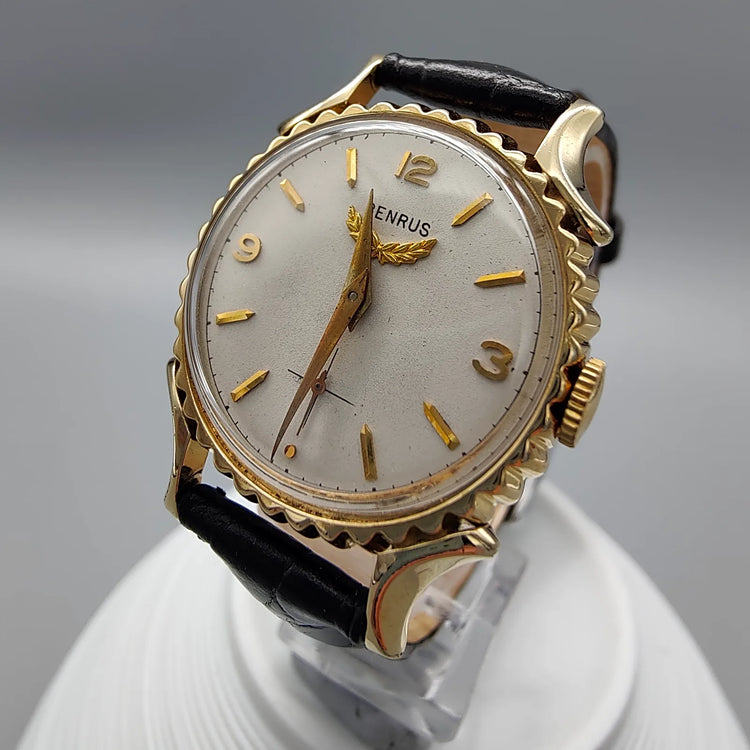 Benrus, BB14, Manuel, Or plaqué, 1960, Montres bracelet