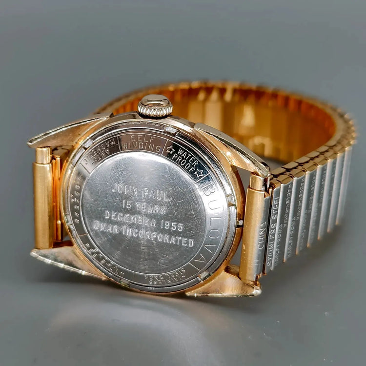 Bulova, Bulova 23F, Automatique, Or plaqué, 1955, Montres bracelet