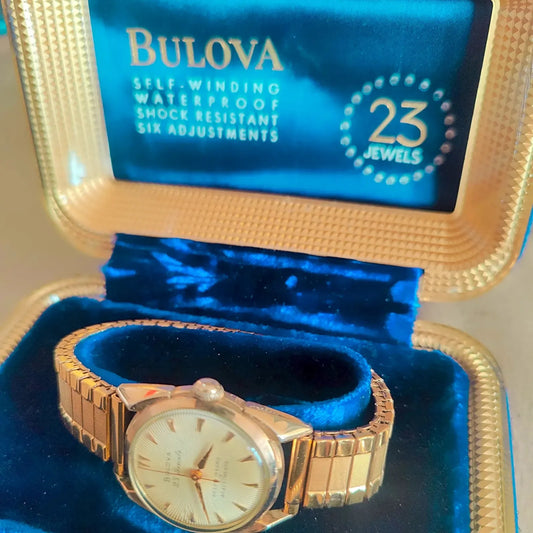 Bulova, Bulova 23F, Automatique, Or plaqué, 1955, Montres bracelet