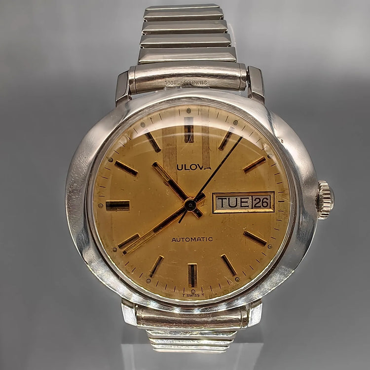 Bulova, Selwinding 21, Automatique, Acier, 1970, Montres bracelet