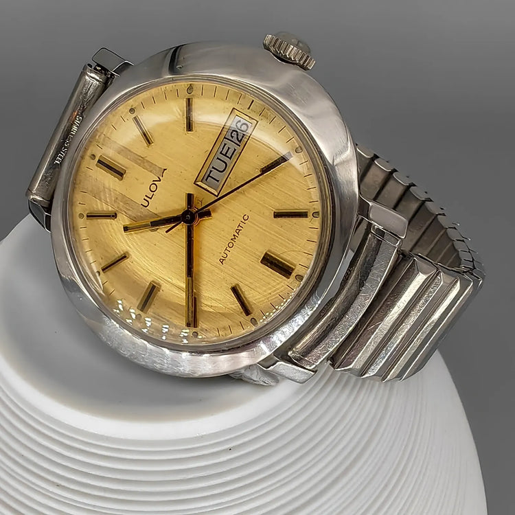 Bulova, Selwinding 21, Automatique, Acier, 1970, Montres bracelet
