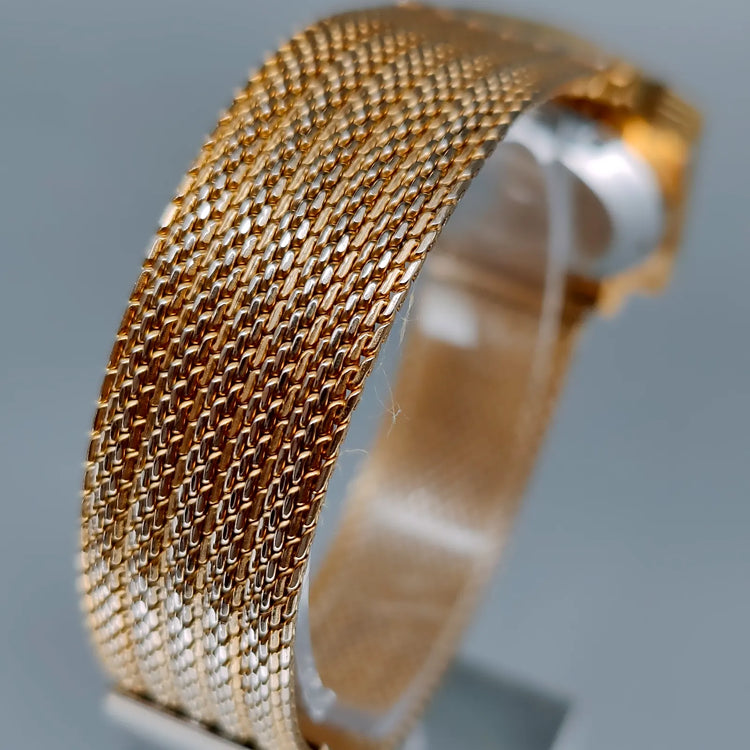 Elgin, Square, Automatique, Or plaqué, 1970, Montres bracelet