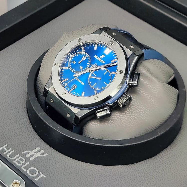Hublot, Classic Fusion Céramique Bleu, Automatique, Céramique, 2021, Montres bracelet