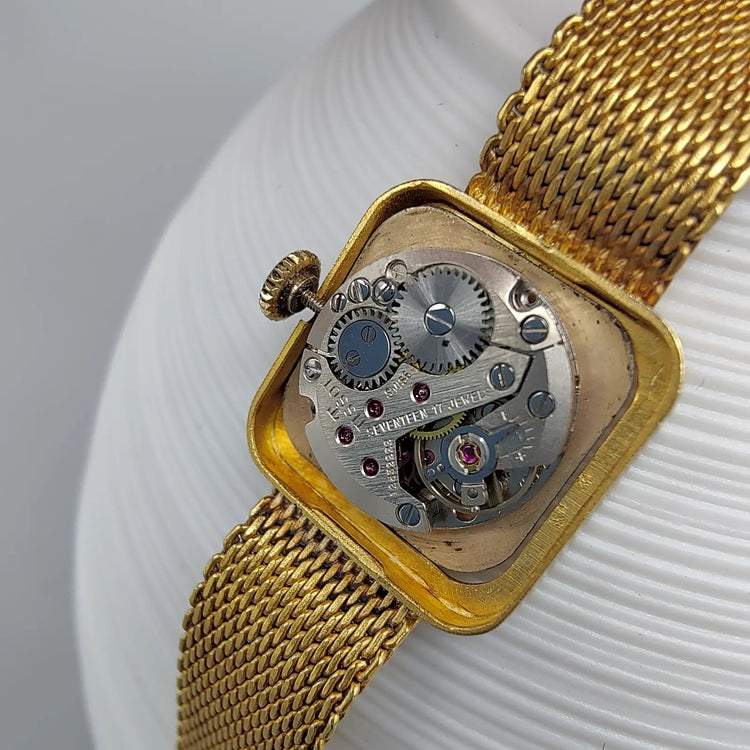 Tissot, Stylist, Manuel, Or plaqué, 1960, Montres bracelet