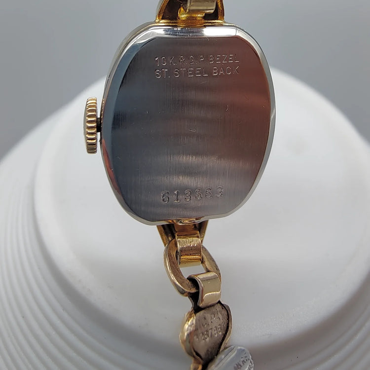 Benrus, Rubis, Manuel, Or plaqué, 1950, Montres bracelet