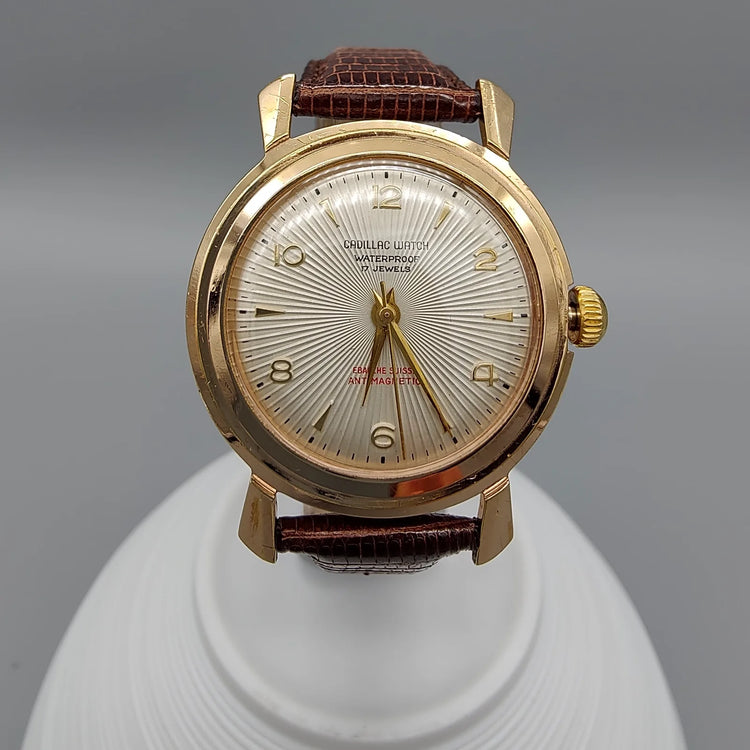 Cadillac, Geneve, Manuel, Or plaqué, 1960, Montres bracelet