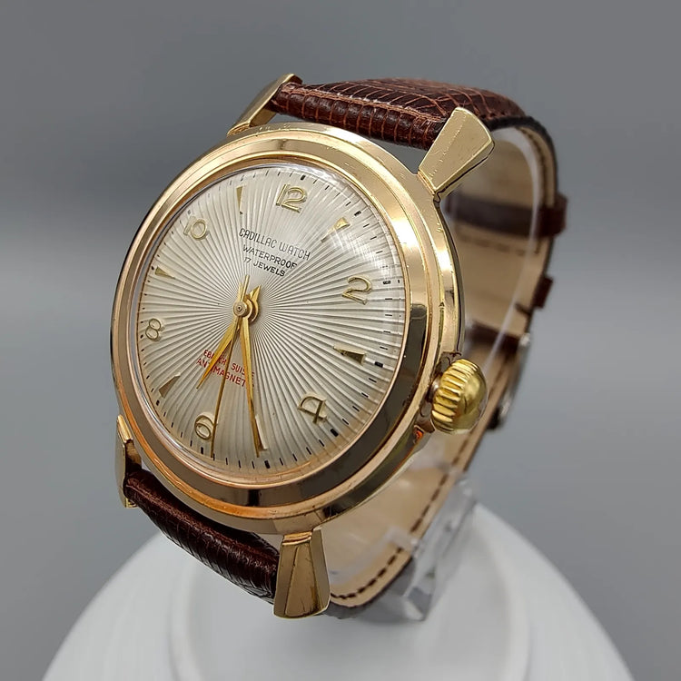 Cadillac, Geneve, Manuel, Or plaqué, 1960, Montres bracelet