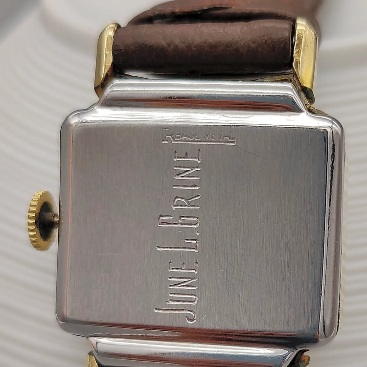 Elgin, Lord Elgin, Manuel, Or plaqué, 1950, Montres bracelet