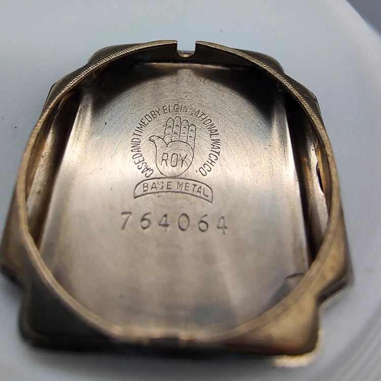 Elgin, Lord Elgin, Manuel, Or plaqué, 1950, Montres bracelet