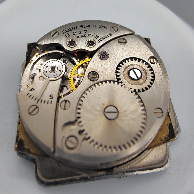 Elgin, Lord Elgin, Manuel, Or plaqué, 1950, Montres bracelet