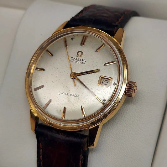 Omega, Seamaster, Automatique, Or plaqué, 1950, Montres bracelet