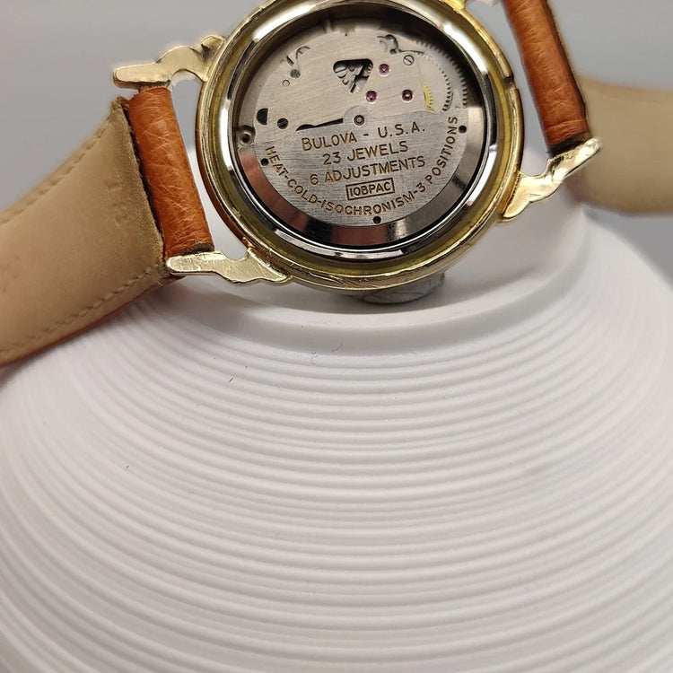 Mouvement automatique Bulova Selfwinding 23 Jewels de 1957. Mécanisme horloger vintage, montre automatique femme.