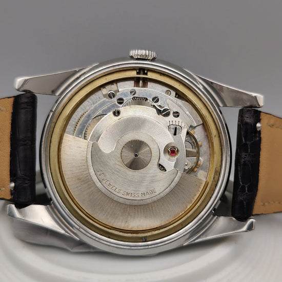 Mouvement de montre automatique Le Phare Automatic Incabloc 1965, montre vintage. Détail du calibre.