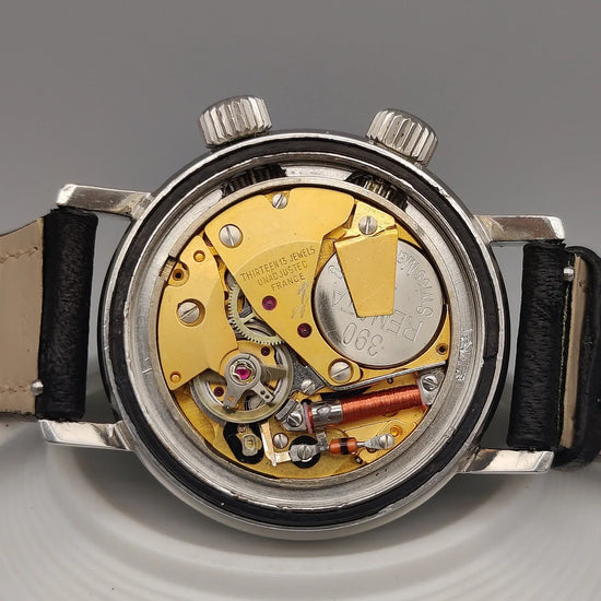 Mouvement électrique de la montre vintage Lip Nautic-Ski Electronic 1970, un classique horloger.