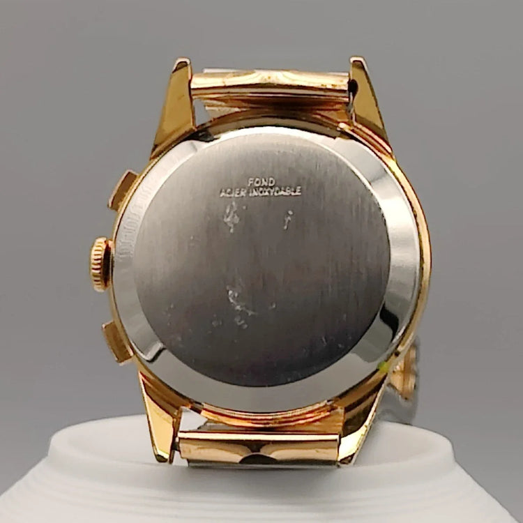 Montre vintage Telda Meangraf 660 FT de 1950 avec cadran noir, mouvement manuel. Idéale pour collectionneurs.